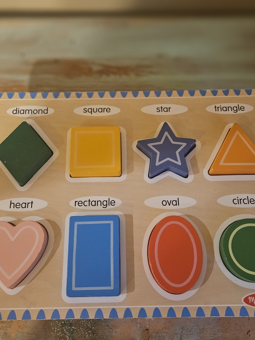 Wooden Shape Sorting Puzzle - Multicolor Kids Toy
